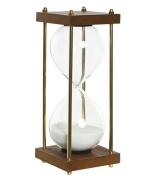 ITEM International Decoratieve objecten Hourglass Sand Clock Glass Woo...
