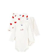 Petit Bateau Babykleding 3 Bodies Us Mc Wit