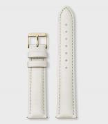 CLUSE Horlogebandjes Strap leather 18 mm Gold colored Wit
