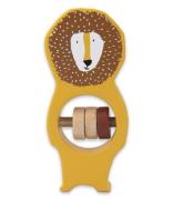 Trixie Baby Accessoires Wooden rattle Mr. Lion Geel