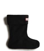 Hunter Sokken Recycled Fleece Short Boot Sock black