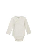 Noppies Babykleding Romper Rib Nino Long Sleeve Wit