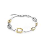 Silver Gold Plated Bracelet 23022ZY