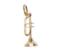 Christian Gouden trompet hanger