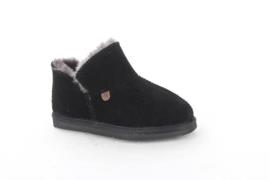 Warmbat Willow black dames pantoffel (gesloten hiel)