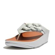 FitFlop Opalle rubber-chain leather toe-post sandals