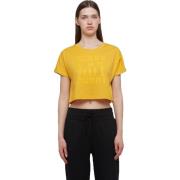 WB Comfy dames crop t shirt mosterd