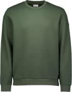 No Excess Sweater crewneck double layer jacqu dark green