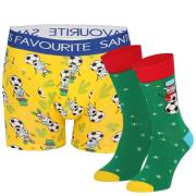 Apollo Heren kerst boxershort + sokken cadeau set favourite santa gift...