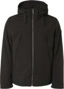 No Excess Jacket short fit hooded softshell s black