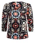 Zoso Dion printed travel blouse navy/multi