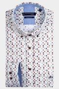 Giordano Casual hemd lange mouw ivy spaced squares print 417029/80