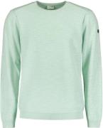 No Excess Trui ronde hals garment dyed mint