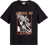 Scotch & Soda Relaxed fit print front t-shirt evening black