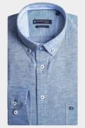 Giordano Casual hemd lange mouw ivy solid hemp yarn fabric 417001/63