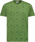 No Excess T-shirt korte mouw ronde hals print allover green