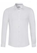 Pure 3805-21110 900 white plain heren overhemd lange mouw