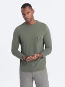 Ombre Longsleeve heren olijf groen san marino