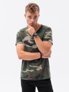 Ombre Heren t-shirt khaki-camo s1616 -