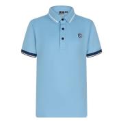 Indian Blue Jongens polo pique badge deep pool