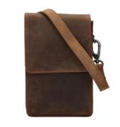 Dstrct crossbody/telefoontas cognac crossbody-tassen