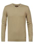 Petrol Industries Trui v- hals uni taupe