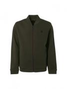 No Excess Sweatrewr full zipper 2 coloured melage army