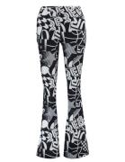 Colourful Rebel Letter peached extra flare pants dessin