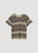 Summum Knited t-shirt shimmering lurex knit dessin