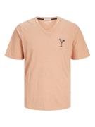 Jack & Jones Jorpalm emb tee ss v-neck dut dessin