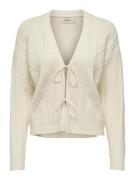 Only Onlfia ls string cable cardigan knt off-white