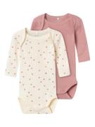 Name It Meisjes bodysuits nbfbody hartjes 2-pack