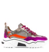 DWRS Label pluto / steel fuchsia lage sneakers dames