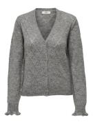 Jacqueline de Yong Letty l/s v-neck struc cardi knt