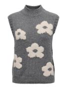 Jacqueline de Yong Jdykilian flower sl vest knt dessin