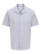 Only & Sons Onstrue reg ss struc stripe shirt