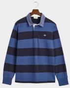 Gant Polo lange mouw chambray stripe heavy rugger 2004083/442