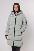 Rino & Pelle Long padded hooded coat mint