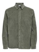 Only & Sons Onsmichael 18w reg cord stretch ls donker