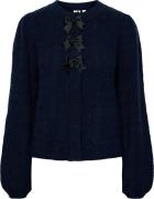 Y.A.S Yasbonsa ls knit cardigan s. navy r/black bo