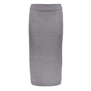 Geisha 46524-10 900 skirt knit grey melange