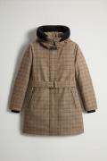 Woolrich Women wool arctic parka pied de poule