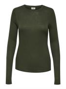 Jacqueline de Yong Jdysuma wool ls o neck top jrs noo donker