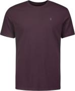 No Excess T-shirt crewneck solid basic aubergine