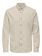 Only & Sons Onsmichael reg twill stripe ls shir