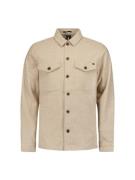 No Excess 25510903 overshirt button closure melange