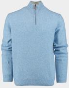 Bos Bright Blue Scotland blue half zip nels wool mix half zip pullov 2...