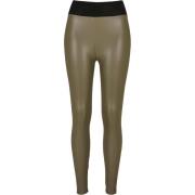 Urban Classics Dames legging hoog taille leer