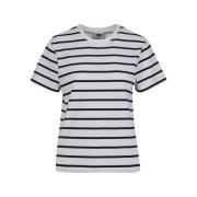 Urban Classics Dames gestreept boxy t-shirt