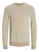 Jack & Jones Jjeglobe knit crew neck noos beige